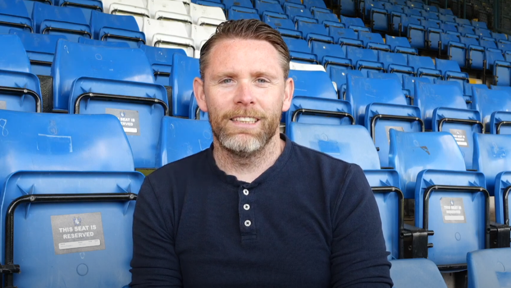 Bury FC Manager Andy Welsh at Gigg Lane